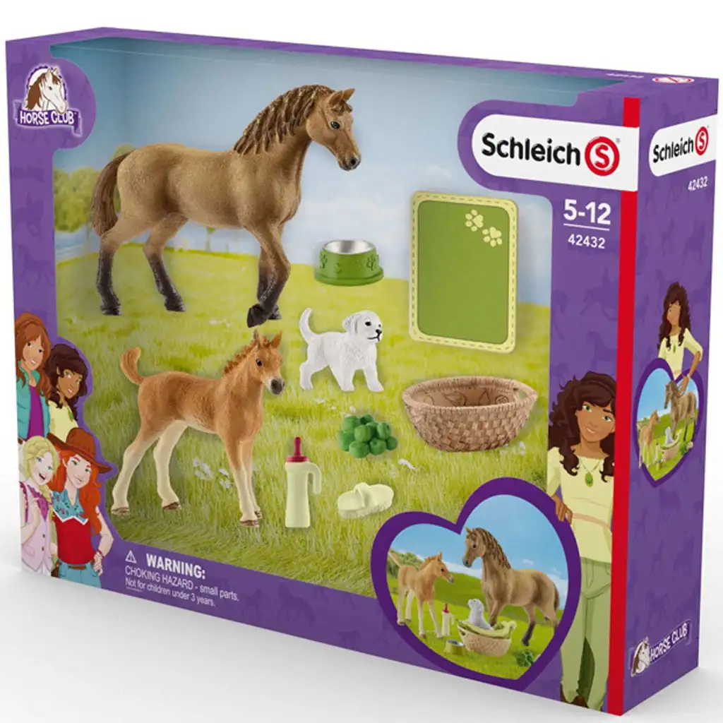 Schleich: Horse Club - Sarah kis állatai ápoló játékszett (42432)
