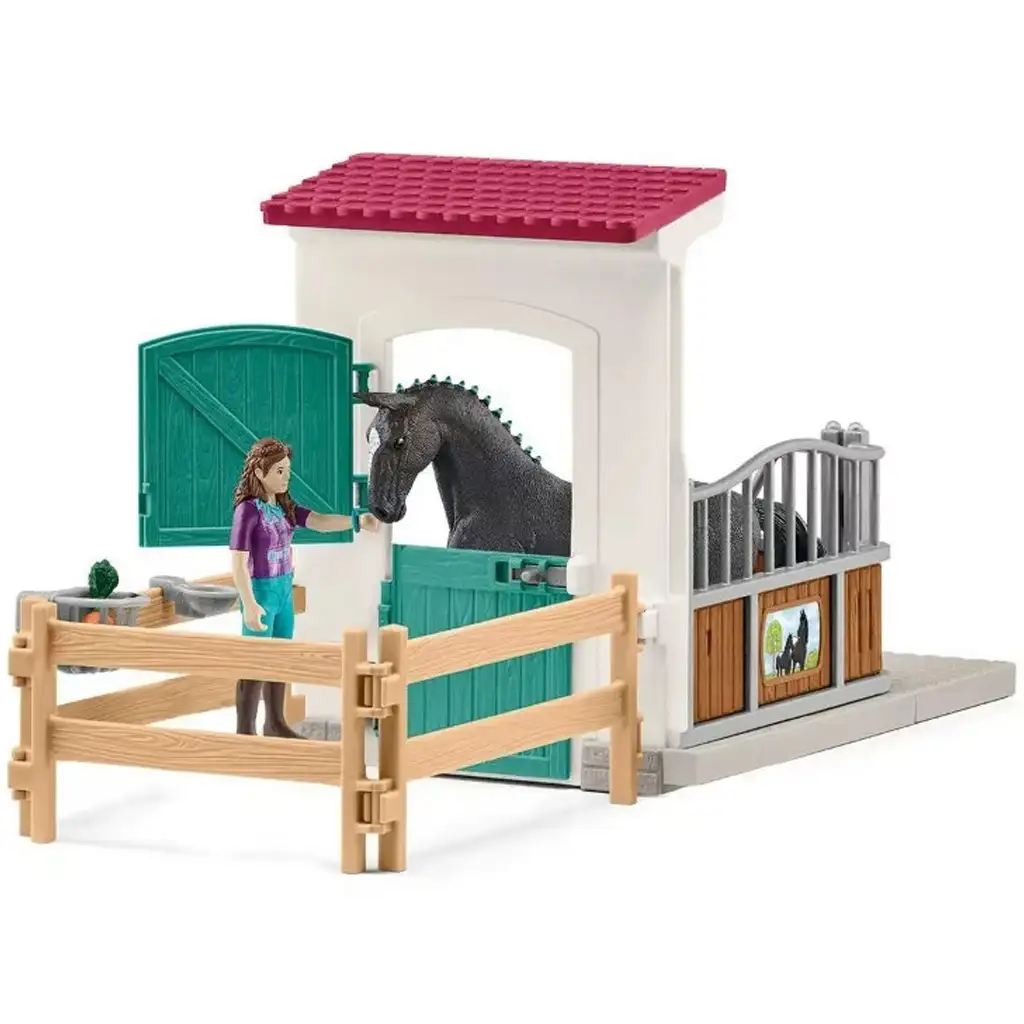 Schleich: Horse Club - Lisa és Storm lovas box játékszett kép 3
