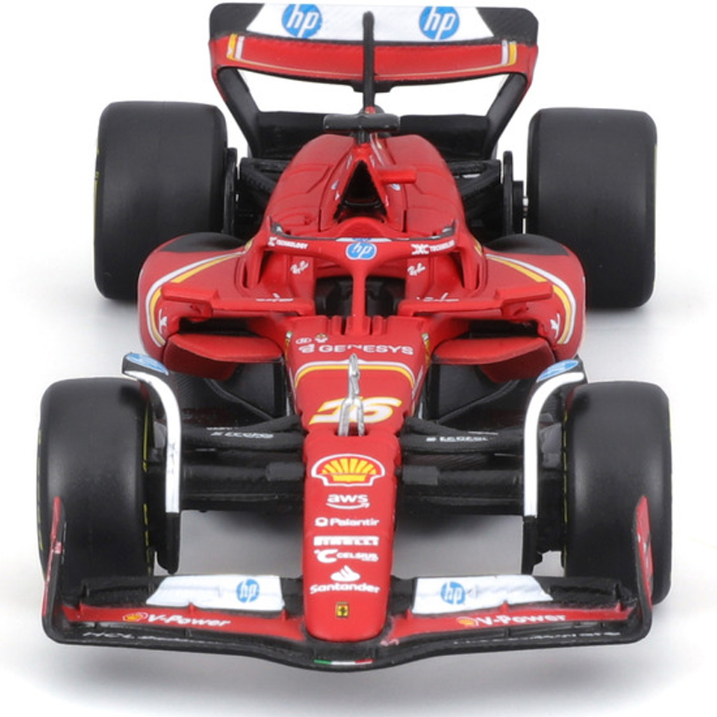 Bburago: Ferrari SF24 F1 versenyautó fém autómodell 1/43 kép 3