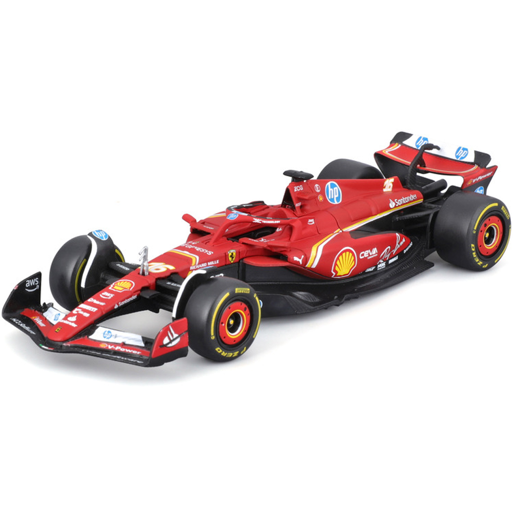 Bburago: Ferrari SF24 F1 versenyautó fém autómodell 1/43 kép 4