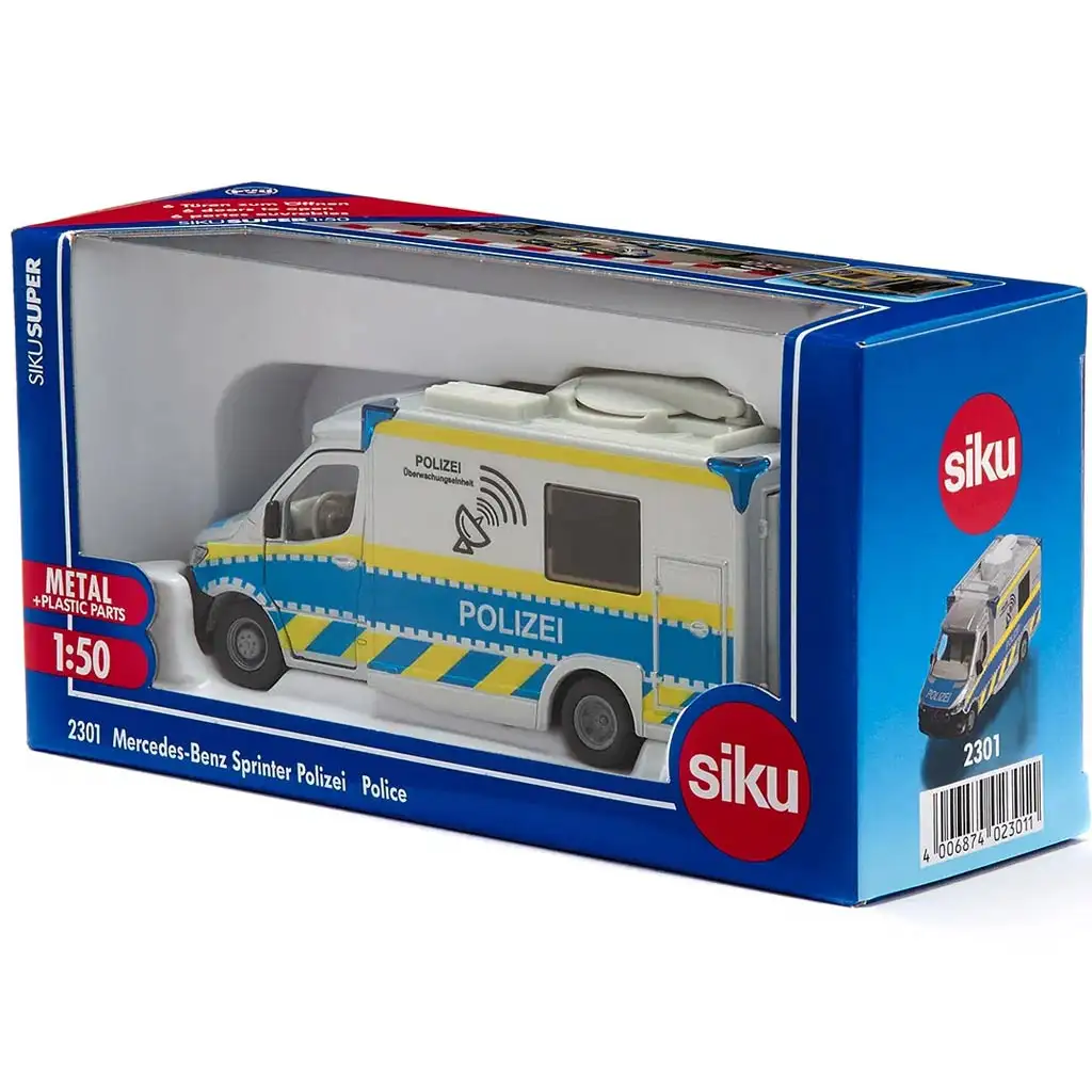 SIKU Mercedes-Benz Sprinter rendőrségi furgon 1/50 kép 7