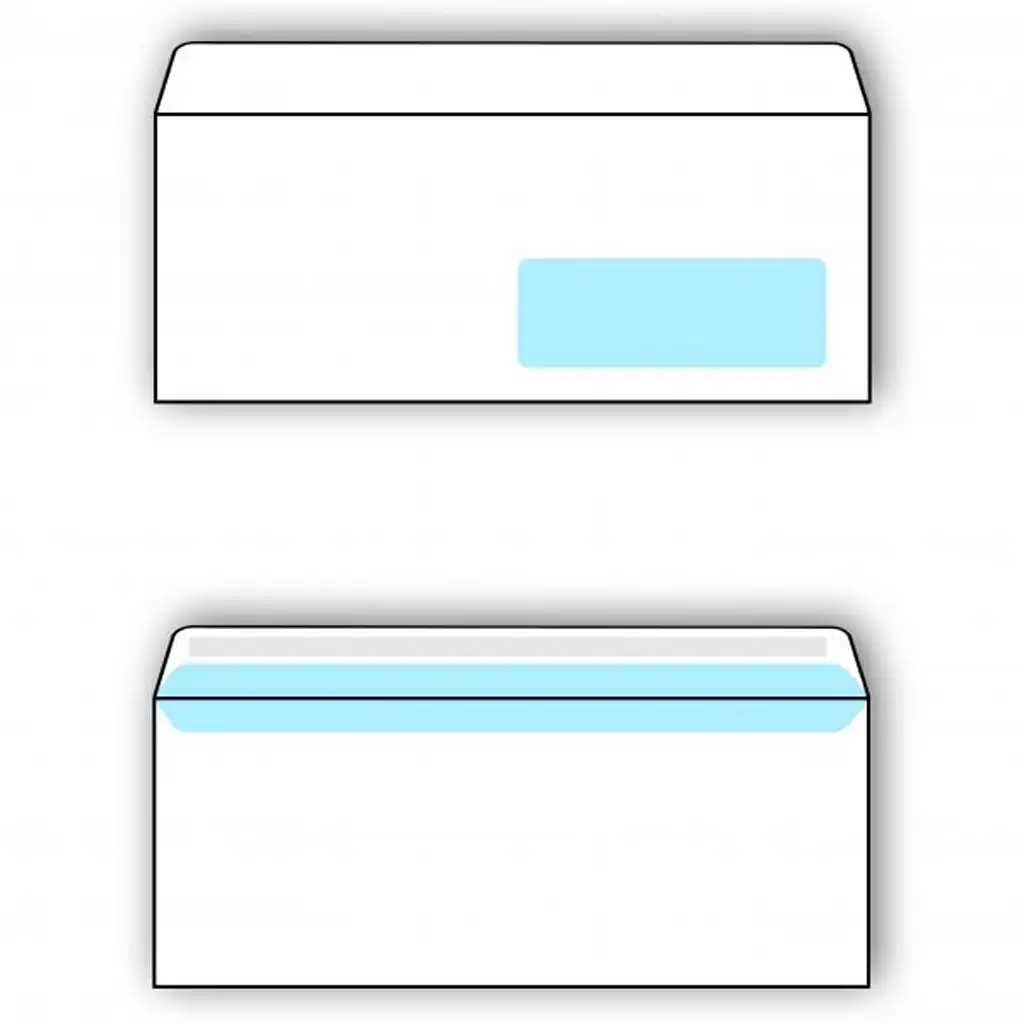 Spirit: Fehér jobb ablakos boríték LA/4 11x23cm 25db-os csomag kép 2