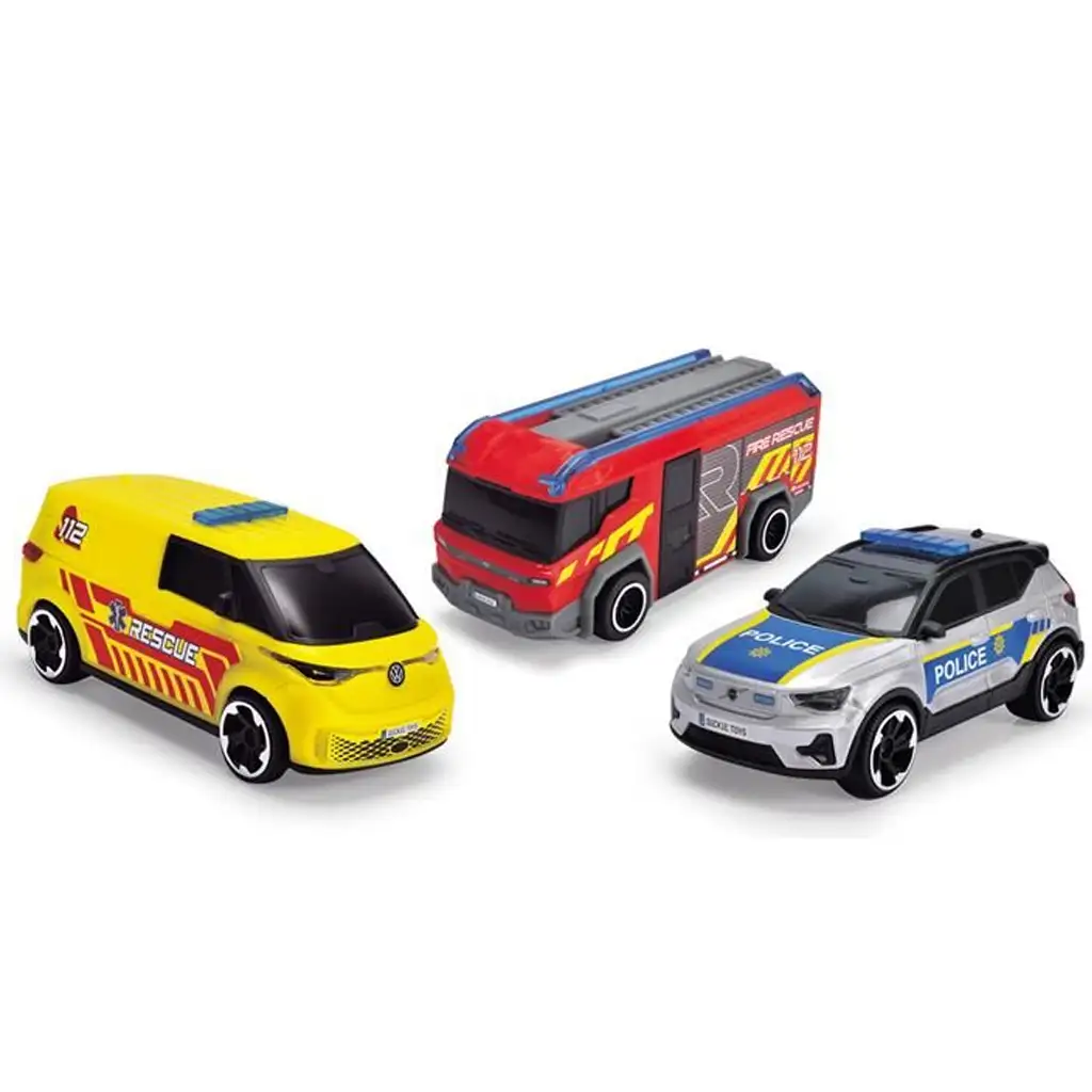 Vészhelyzeti járművek 3db-os szett - Dickie Toys kép 2