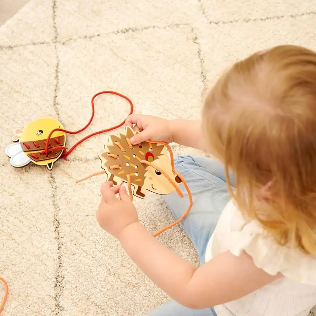 Eichhorn: Állatos fűzős fajáték - Simba Toys kép 5