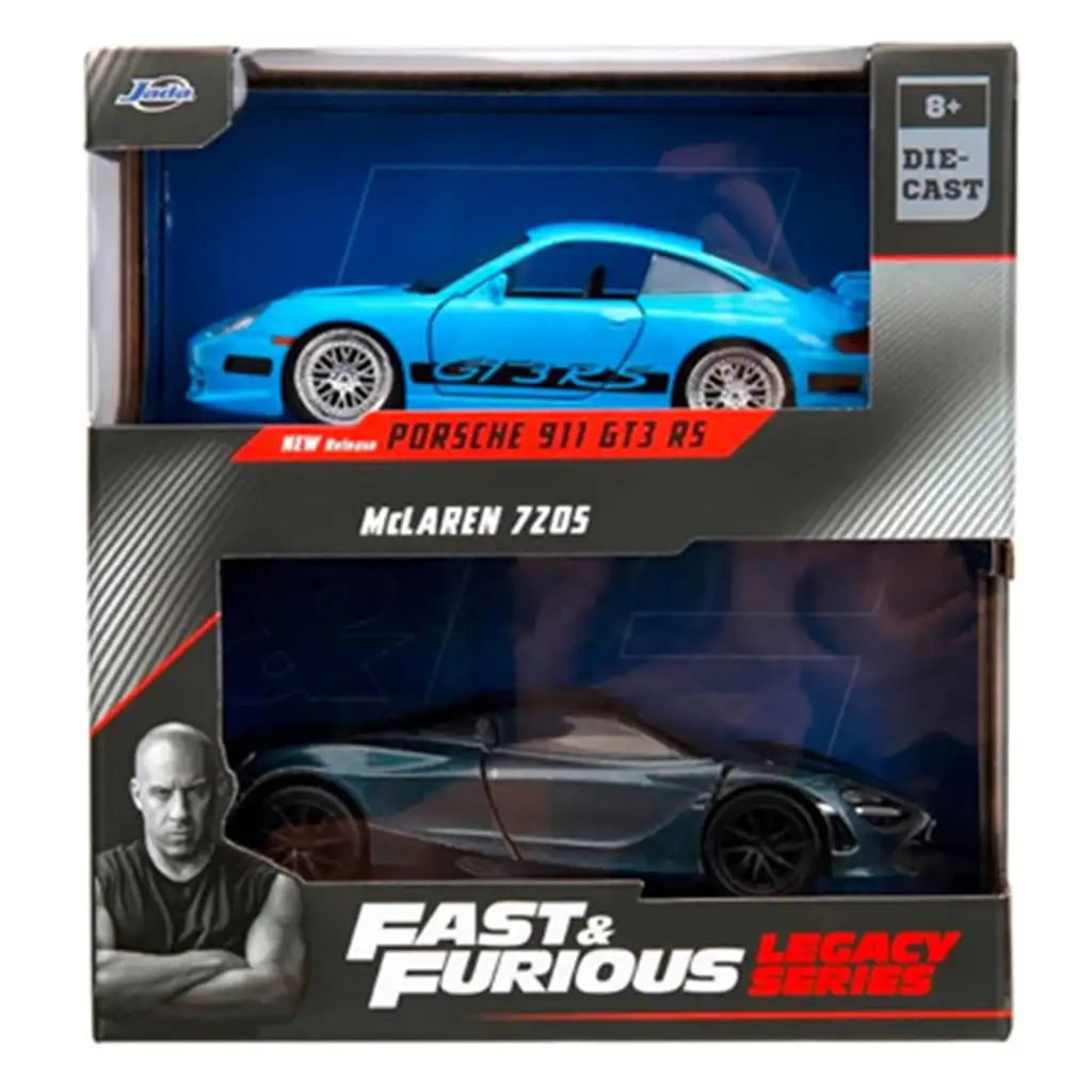 Halálos iramban: Porsche 911 GT3 RS és McLaren 720S 2db-os csomag 1/32 méretarányban - Jada Toys kép 2