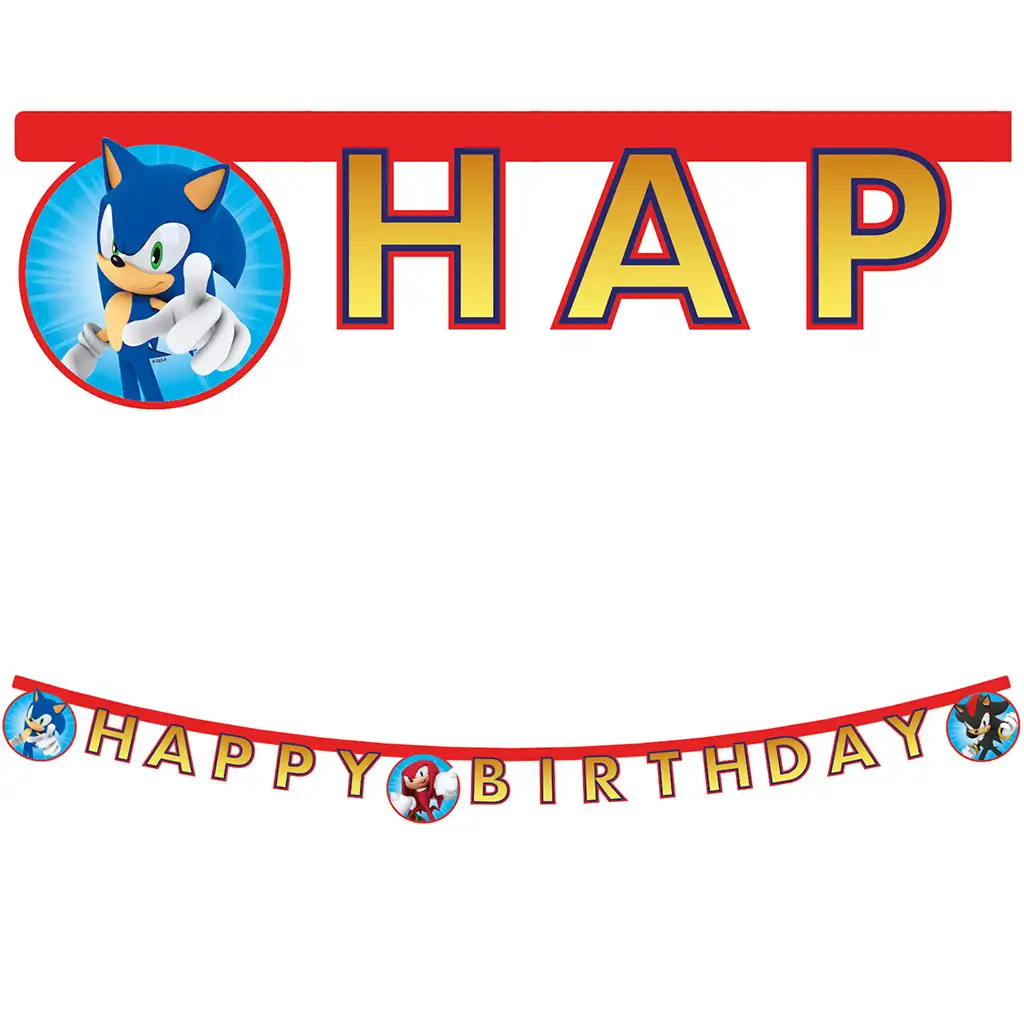 Sonic party banner