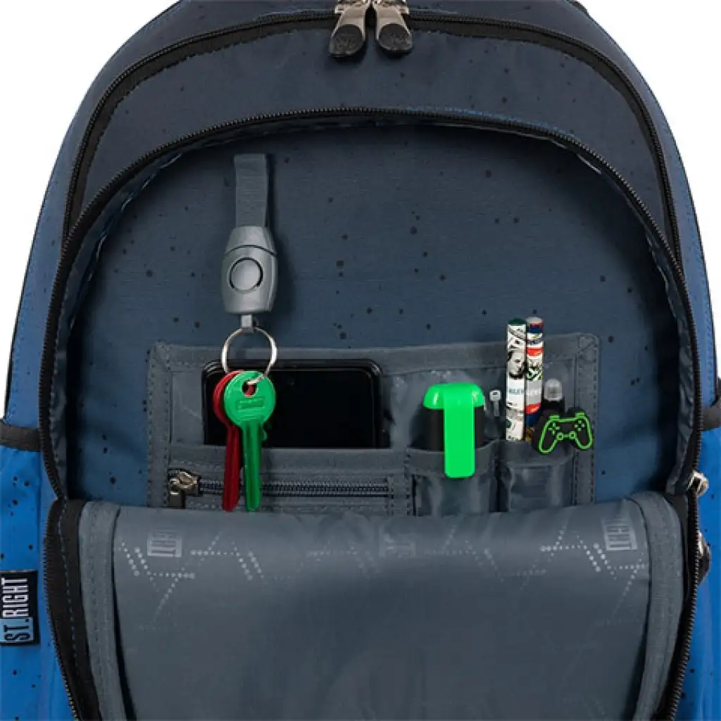 St.Right Space Moon NASA gurulós iskolatáska, hátizsák 44x32x25cm kép 4