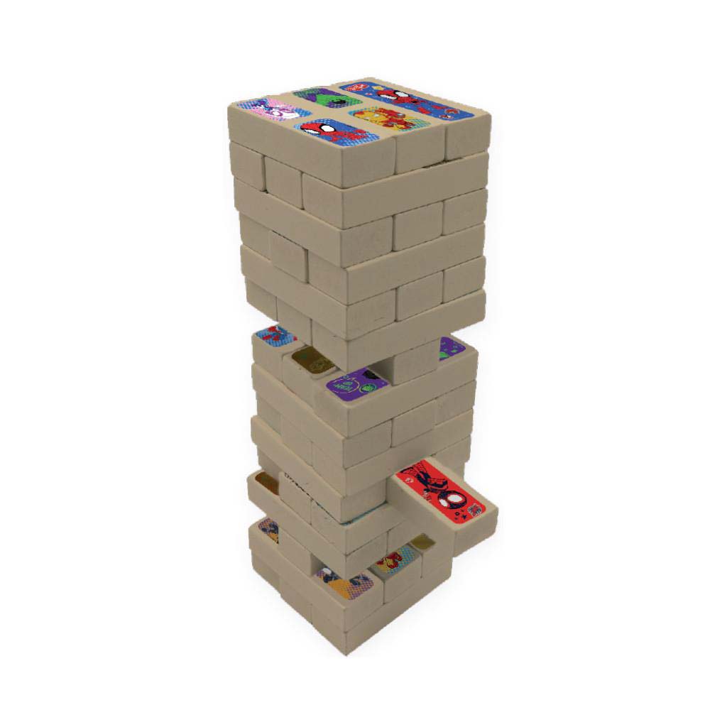 Luna: Marvel Spidey 3az1-ben társas - Jenga, Dominó és Memóriajáték kép 2