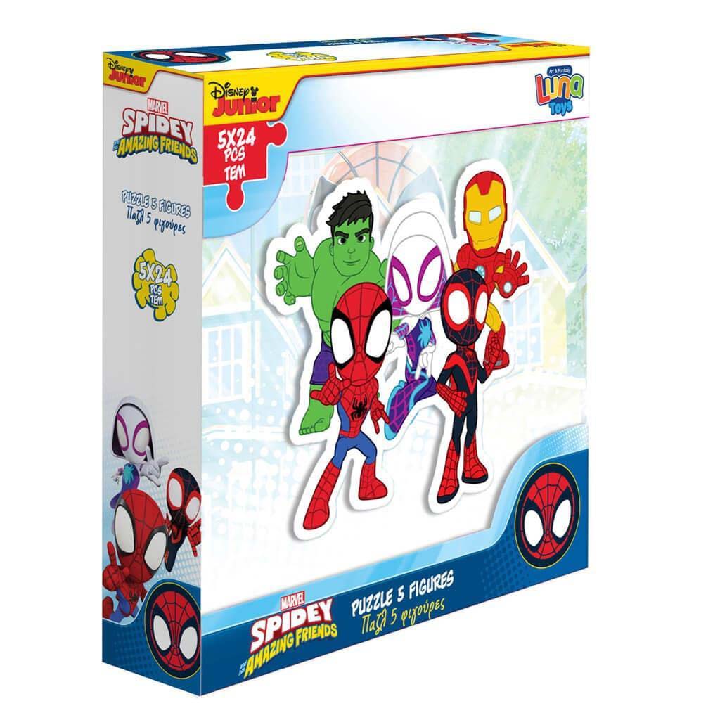 Luna: Marvel Spidey szereplők 5x24db-os puzzle