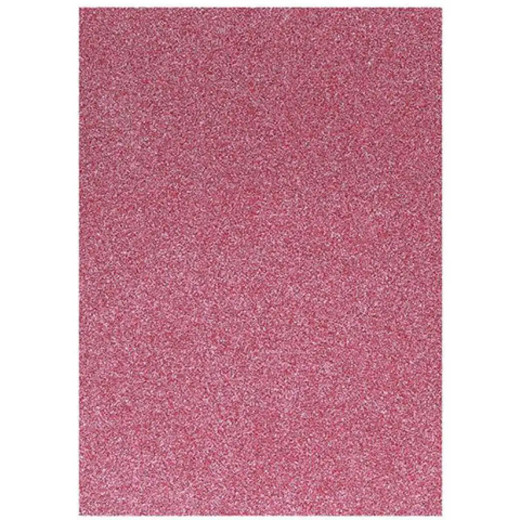 Spirit: Csillámos dekorációs habszivacs lap rózsaszín A/4 1db