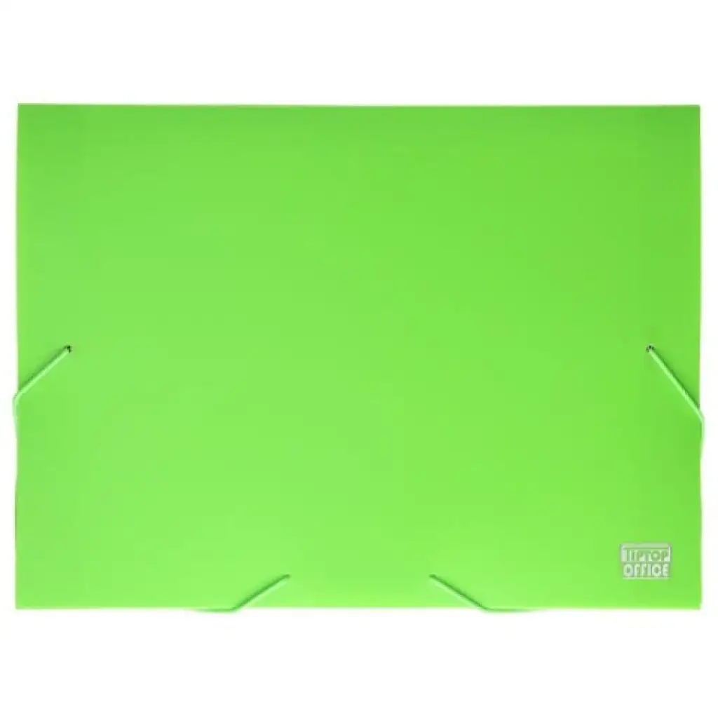 Spirit: Neon zöld műanyag gumis füzetbox A4-es