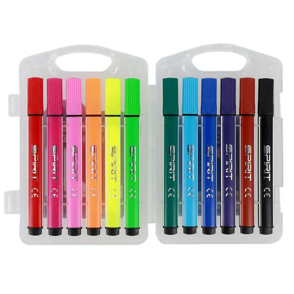 Spirit: Jumbo Trio vastag háromszögletű filctoll 12db-os szett kép 2