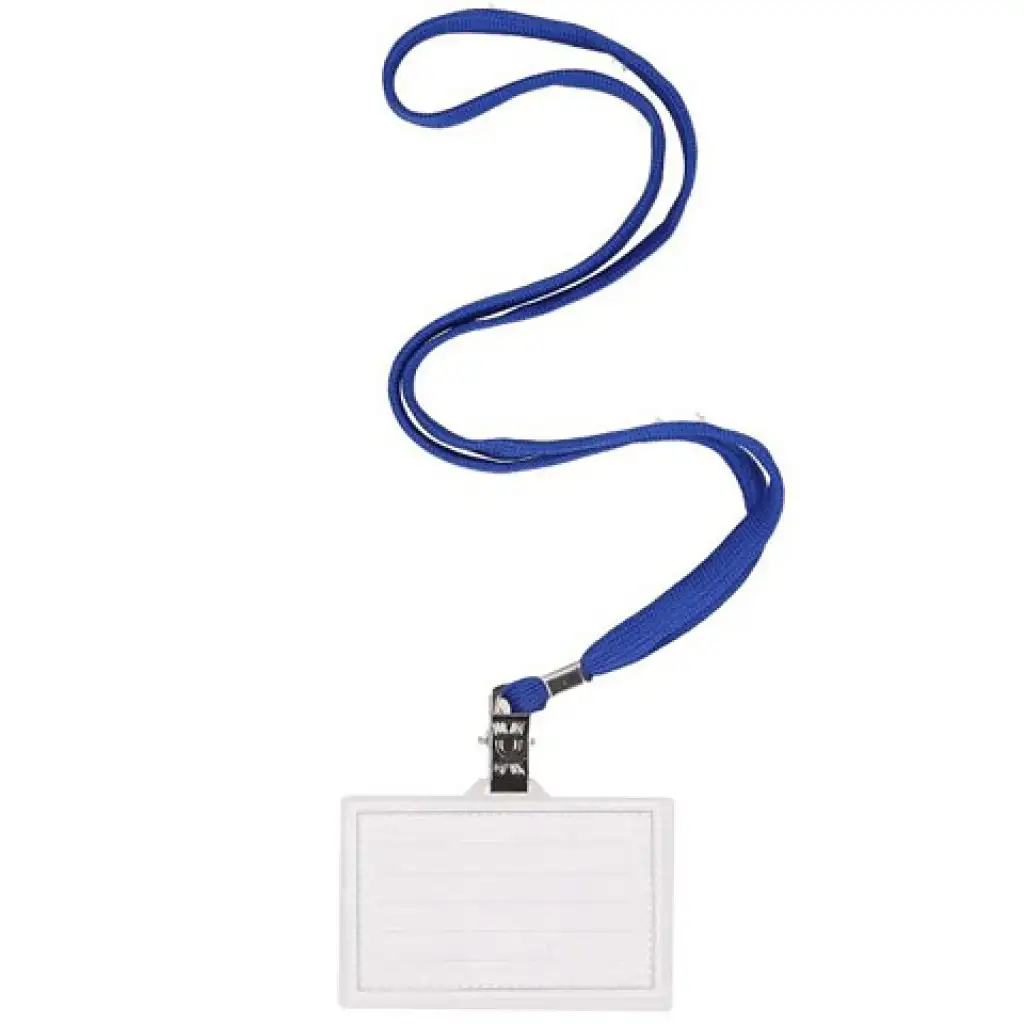 Spirit: Névkártya tartó kék nyakpánttal 90x60mm 1db kép 2