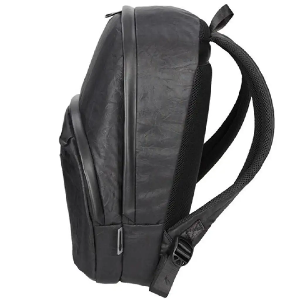 Spirit: Fekete három rekeszes műbőr hátizsák 41x33x7,5cm kép 2