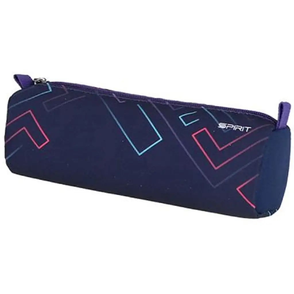 Spirit: Color Lines lila alapon színes vonalak iskolatáska, hátizsák 4db-os szett 41x20x32cm kép 4