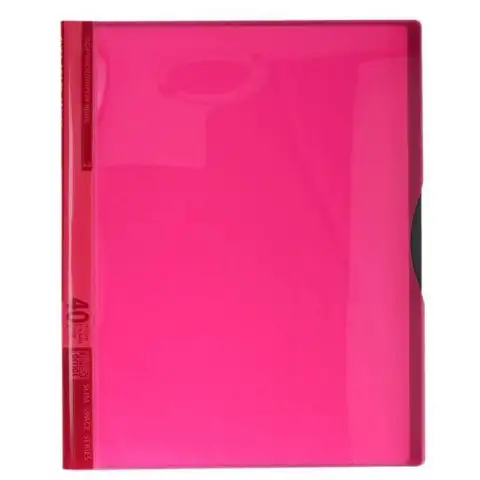 Spirit: Neon piros bemutató mappa 40 zsebes A4