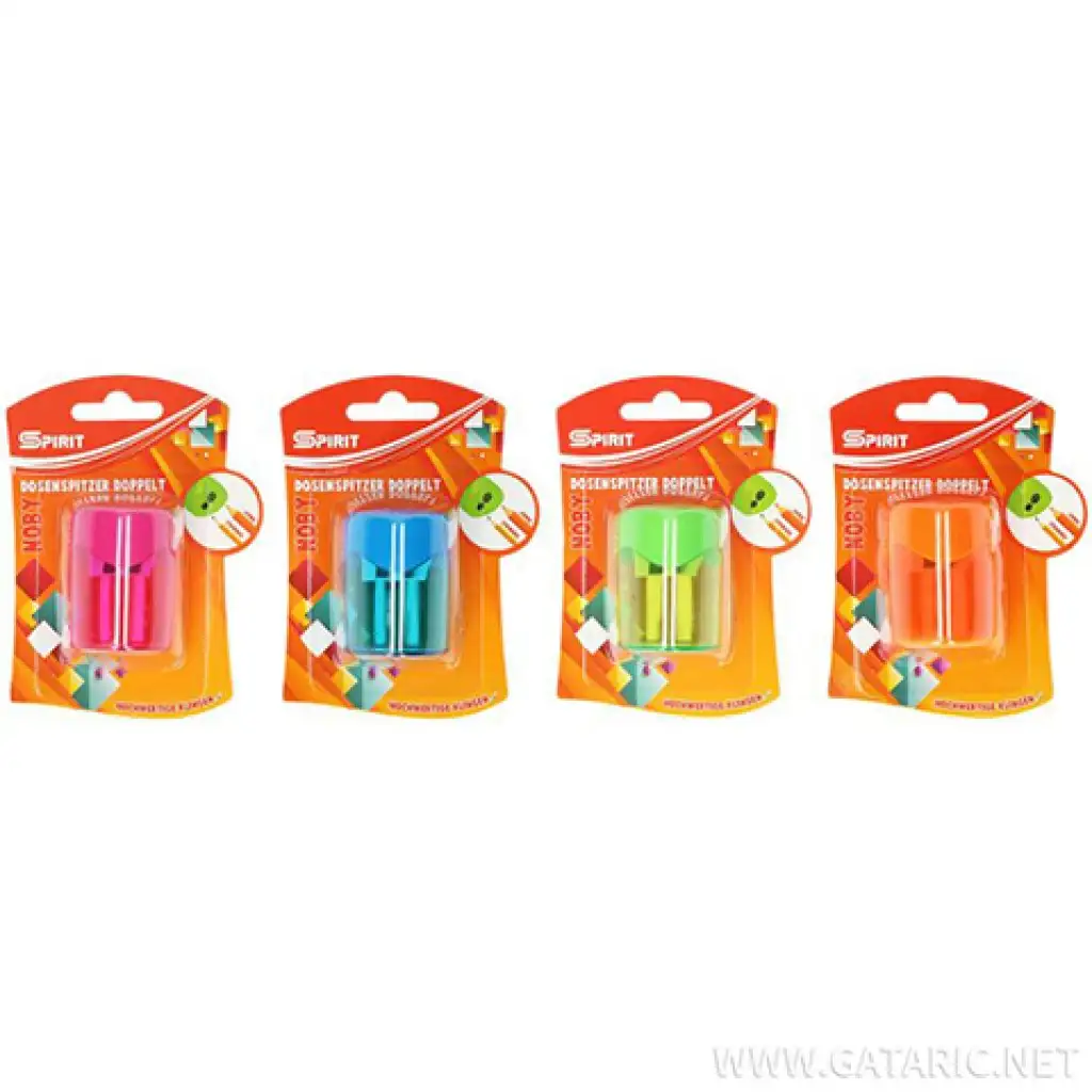 Spirit: Nody 2 lyukú tartályos hegyező többféle színben 1db-os csomag