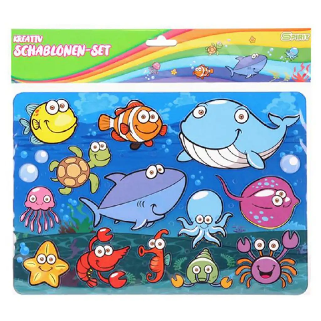 Spirit: Tenger élővilága kreatív műanyag rajzsablon