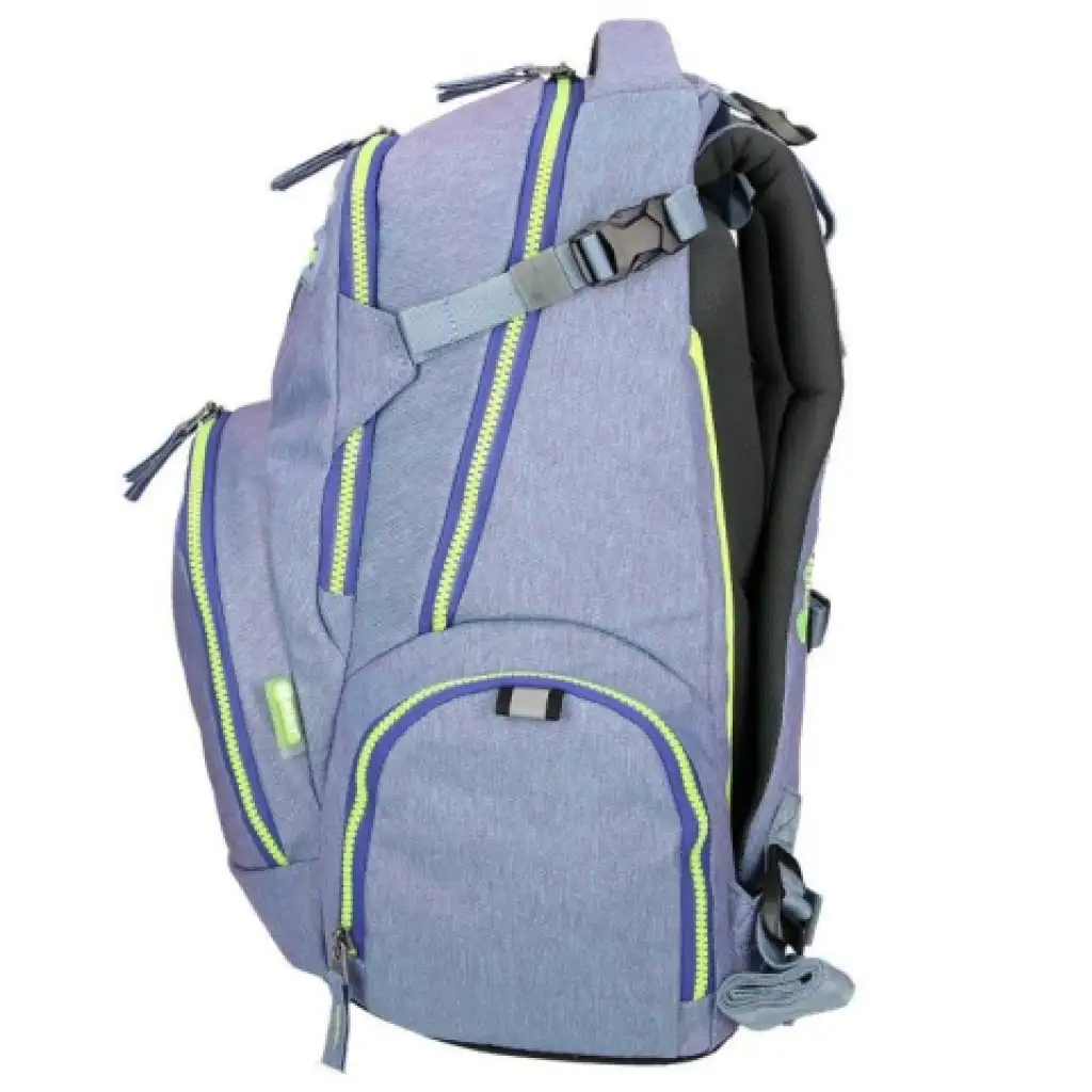 Spirit: Stinger világoskék prémium ergonomikus iskolatáska hátizsák kép 3