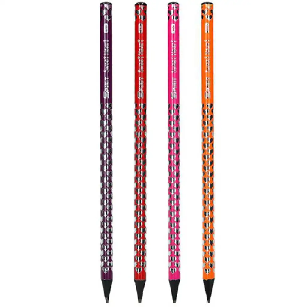 Spirit: Szívecske mintás fekete HB grafitceruza 1db kép 2