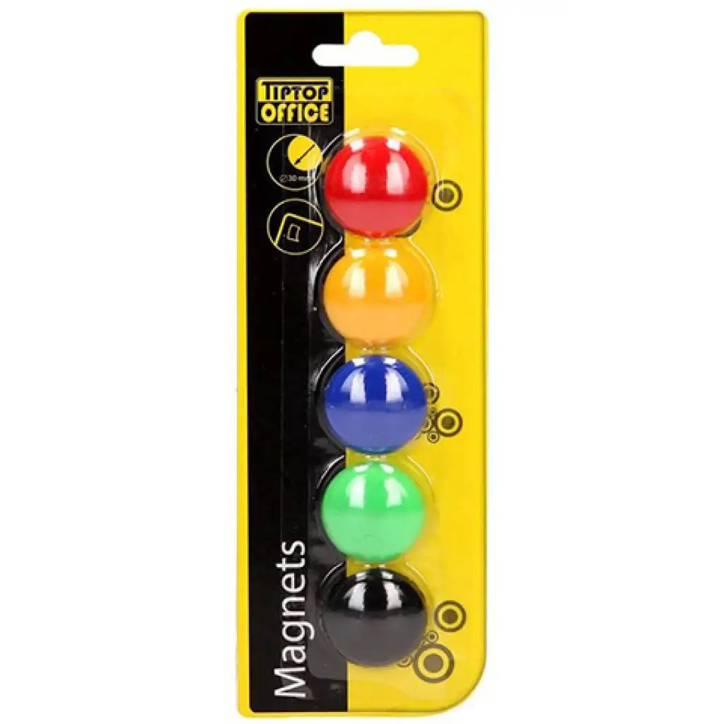 Spirit: White Board színes tábla mágnes 30mm 5db-os szett