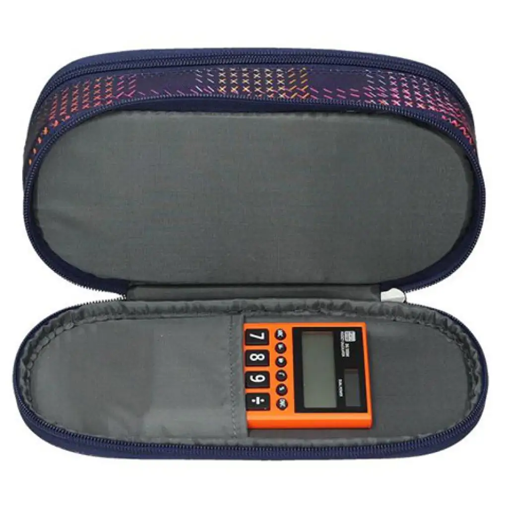 Spirit: My Bag öltés mintás két rekeszes ovális tolltartó kép 4