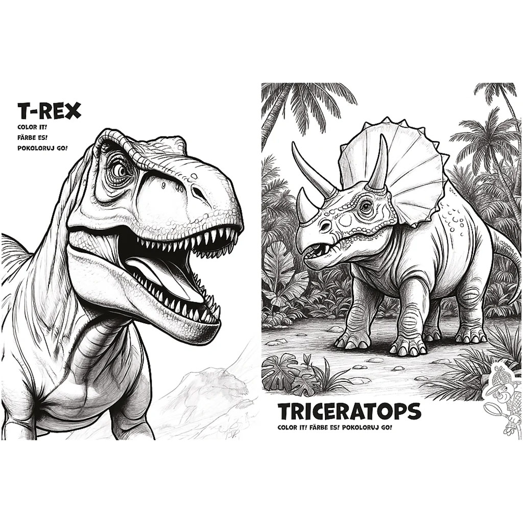 Spy Guy Dinoszauruszok kifestőkönyv - Trefl kép 2