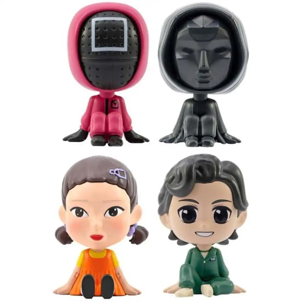 Squid Game Bobble Hero meglepetés mini figura 8cm kép 2