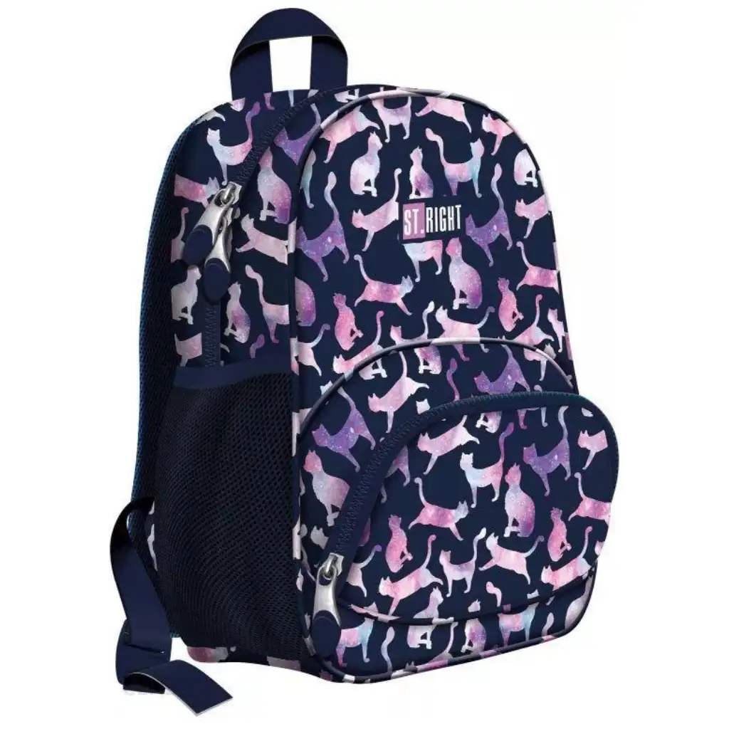 St.Right Kozmikus Cicák mini iskolatáska, hátizsák 31x21x11cm