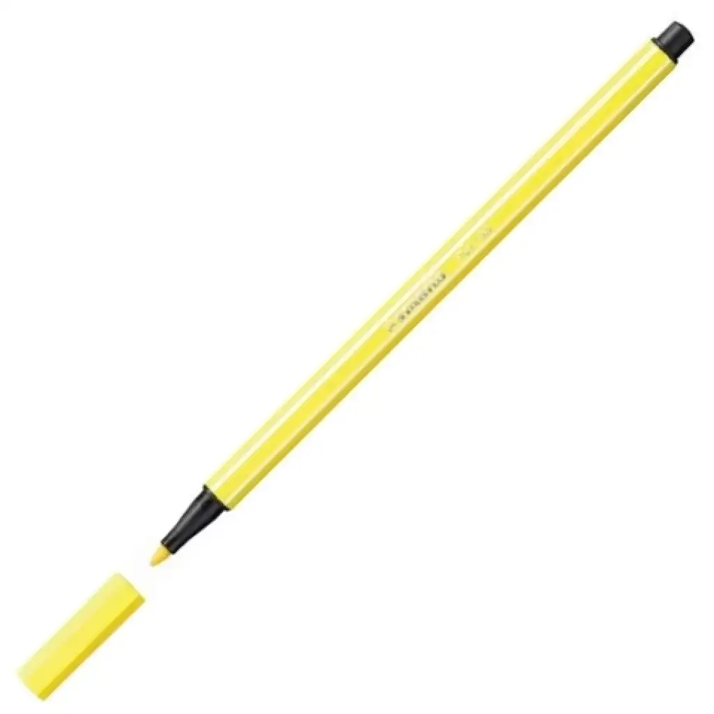 Stabilo: Pen 68 rostirón fluo sárga színben 1mm-es kép 2