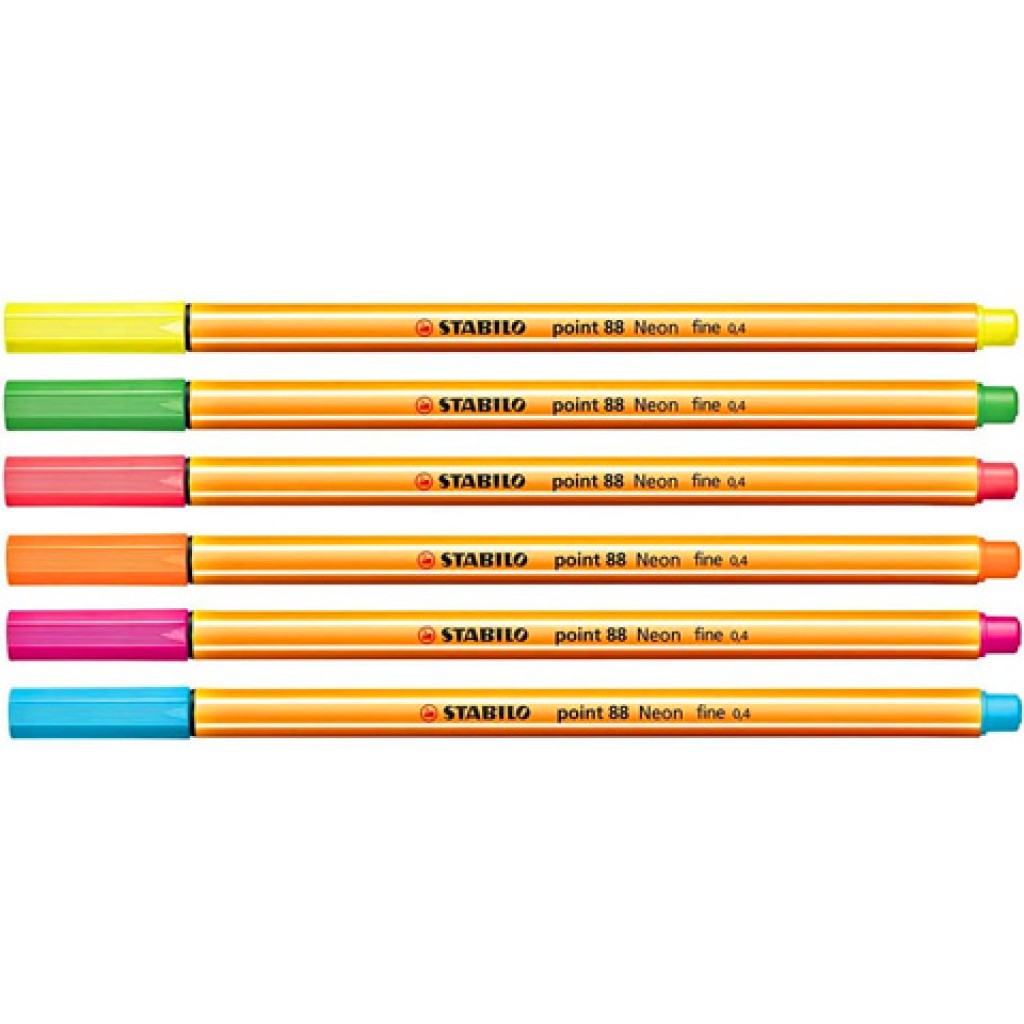 Stabilo: Point 88 tűfilc szett Neon színekkel 6db-os kép 2