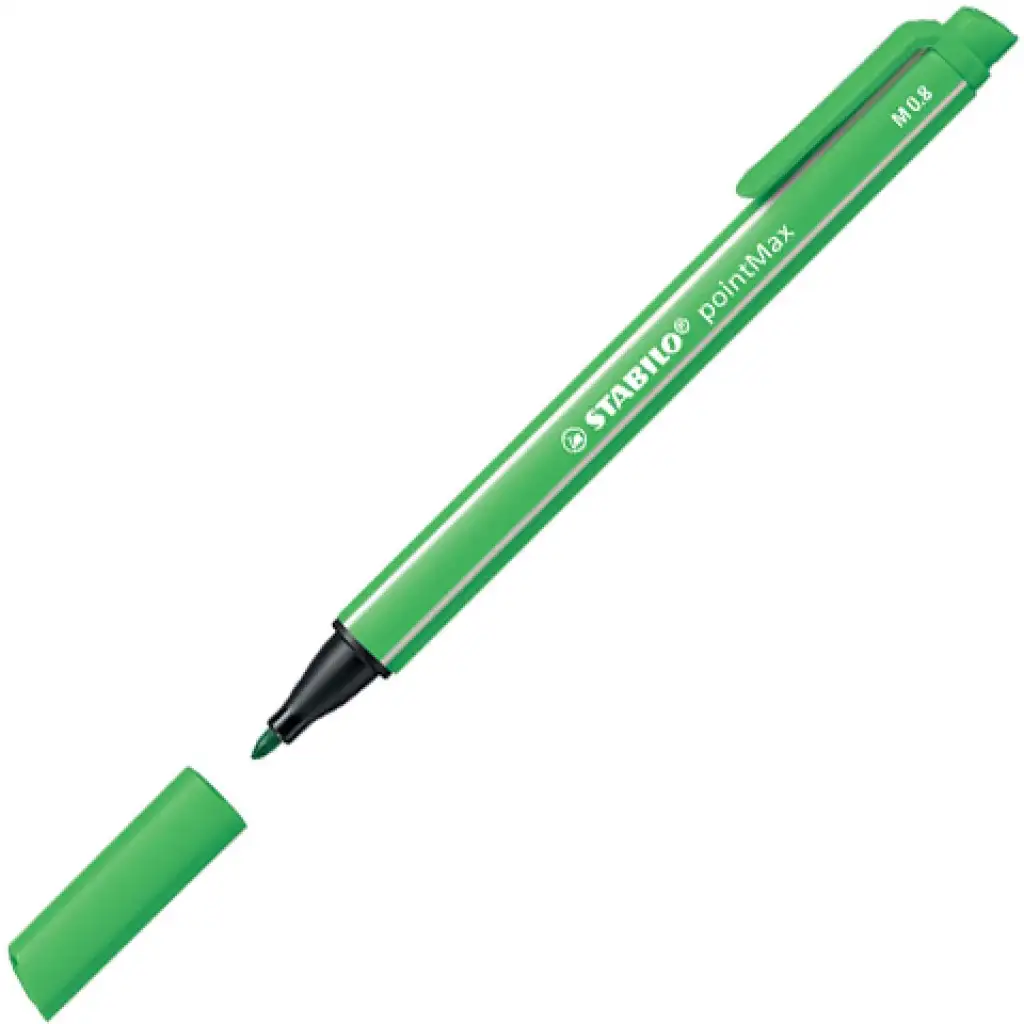 Stabilo: pointMax rostirón fűzöld színben M 0,8mm kép 2