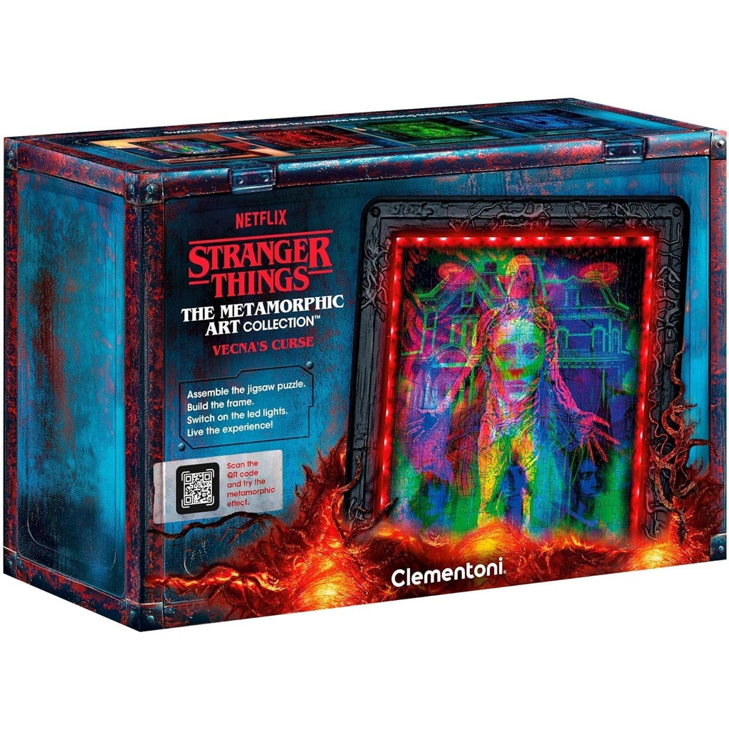 Stranger Things – Vecna’s Curse 520 darabos puzzle kerettel és RGB LED világítással – Clementoni