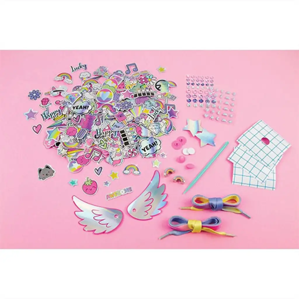 Make It Real: Sticker Chic Cipődíszítés - Szivárvány kép 2