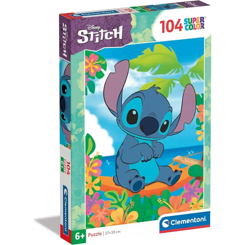 Disney Stitch 104db-os Supercolor puzzle - Clementoni