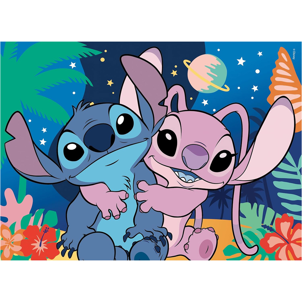 Stitch 2 az 1-ben 24db-os puzzle és színező 35x25cm - Lisciani kép 2