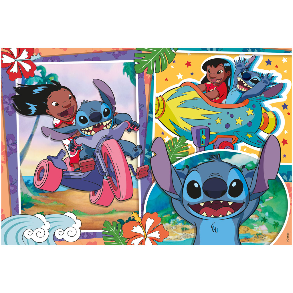 Stitch 2 az 1-ben 250db-os puzzle és színező 50x35cm - Lisciani kép 2