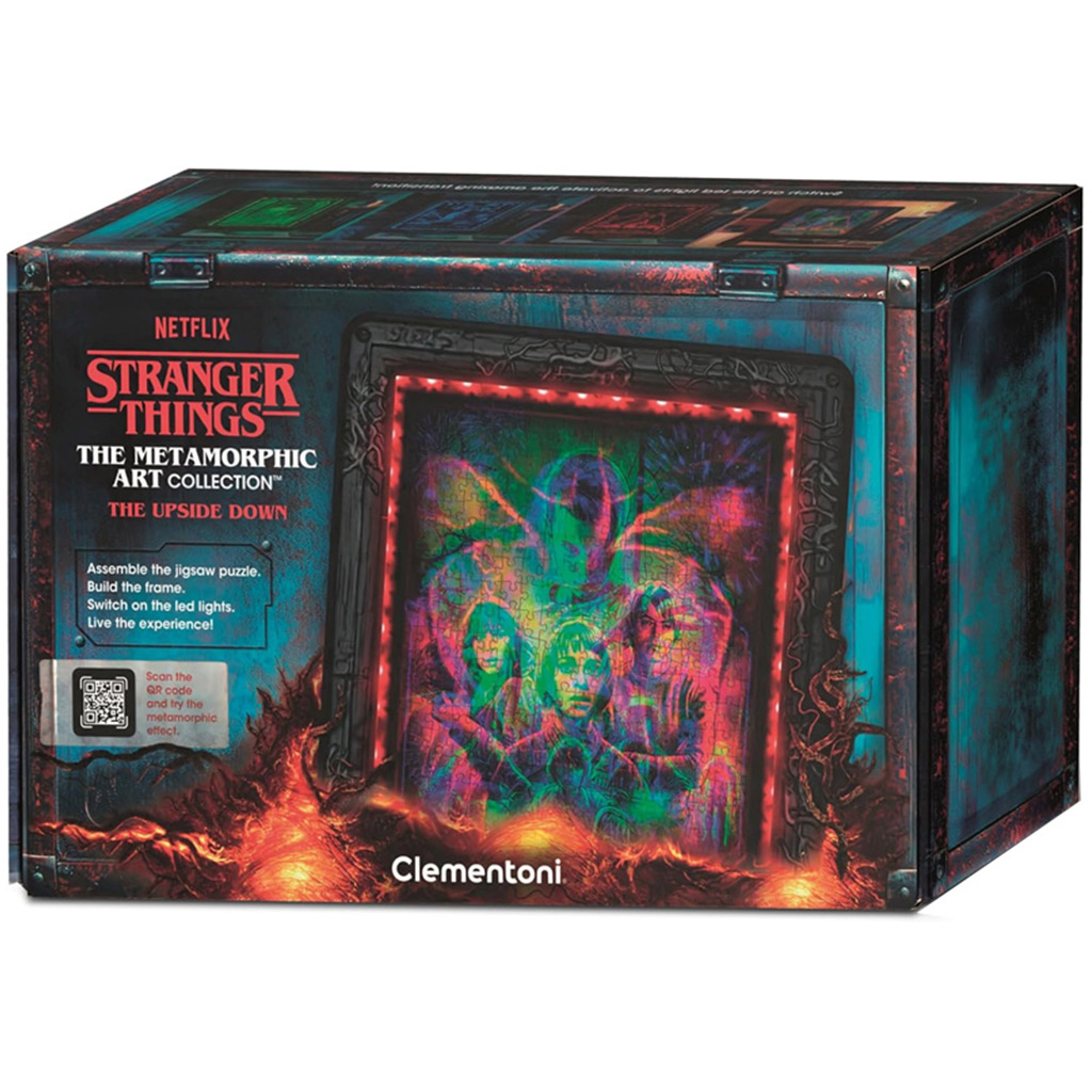 Stranger Things 520 darabos puzzle kerettel és RGB LED világítással – Clementoni