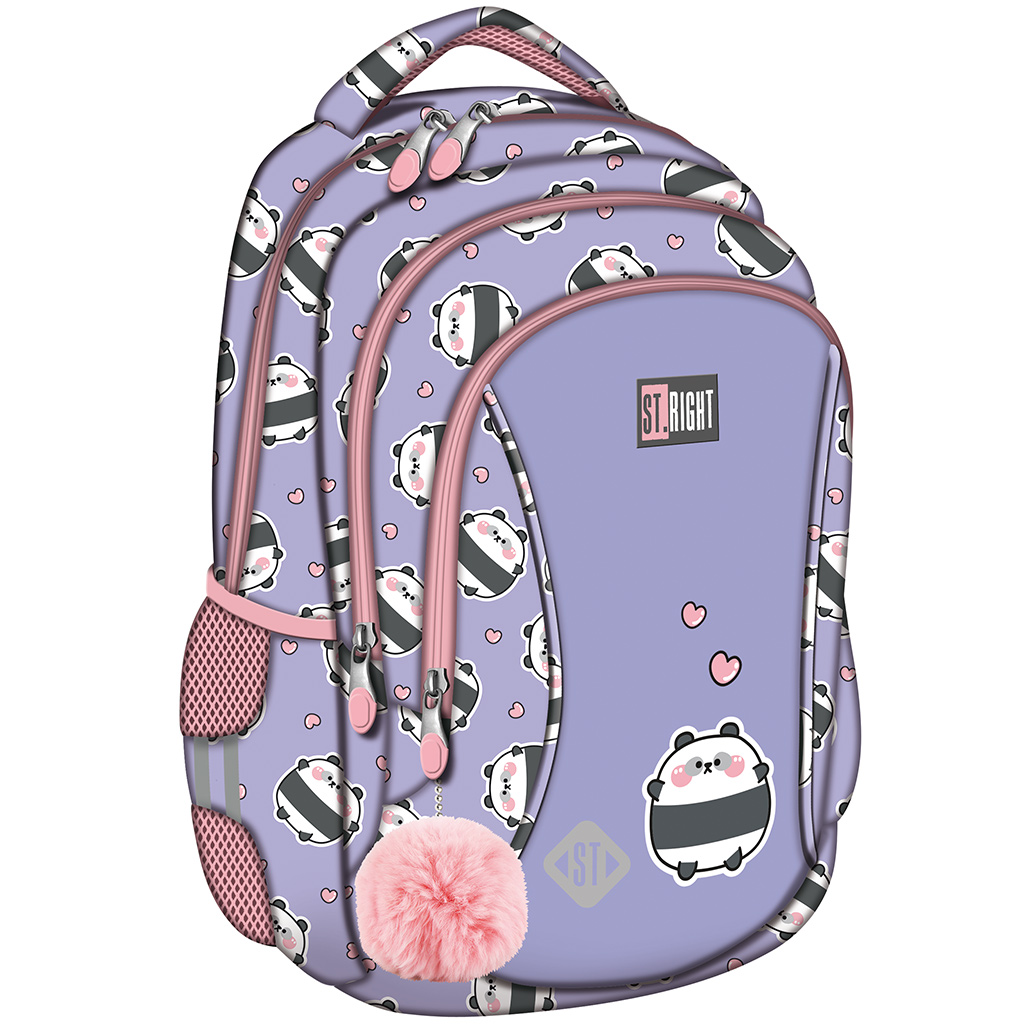 St.Right Happy panda iskolatáska, hátizsák BP26 39x27x17cm