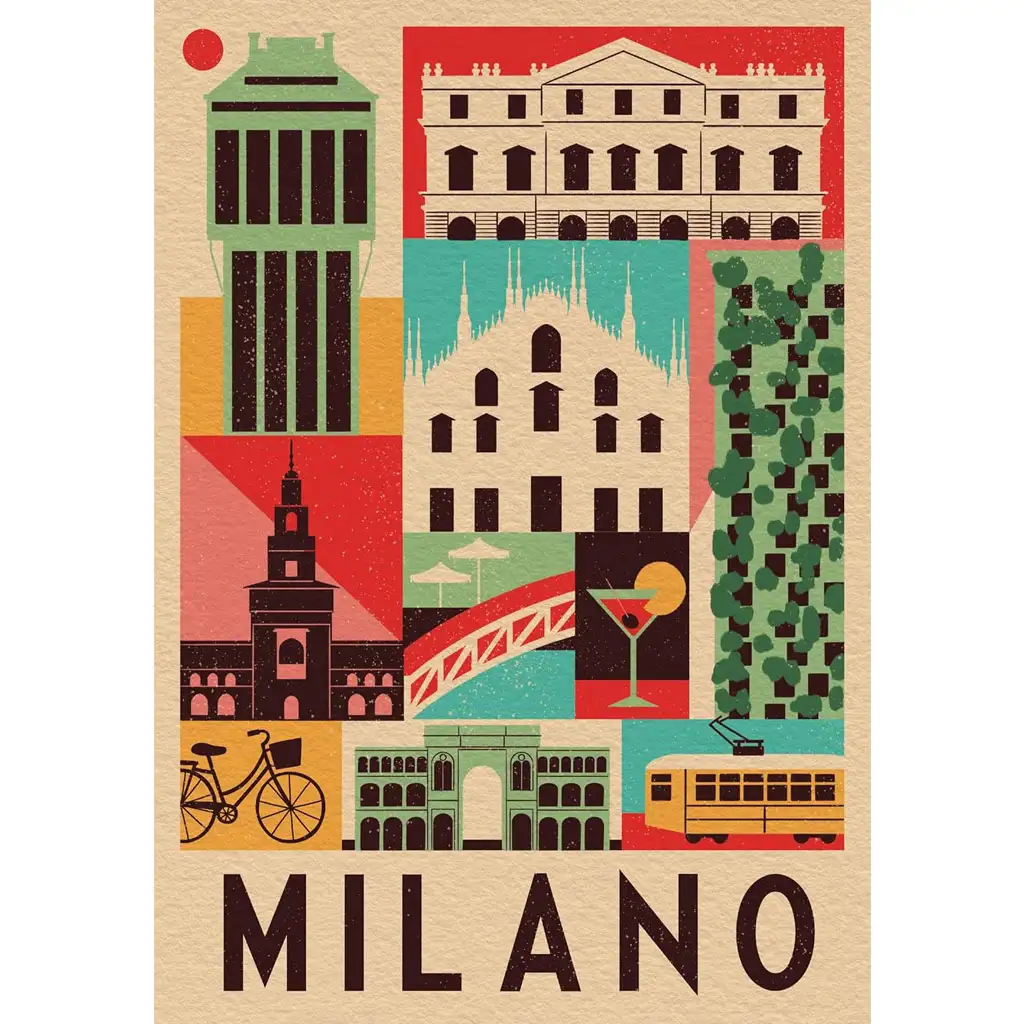 Style in the city Milánó 1000db-os puzzle - Clementoni kép 2