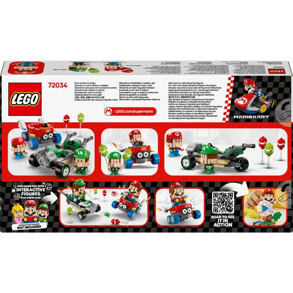 LEGO® Super Mario™: Mario Kart™ – Baby Mario és Baby Luigi (72034) kép 2