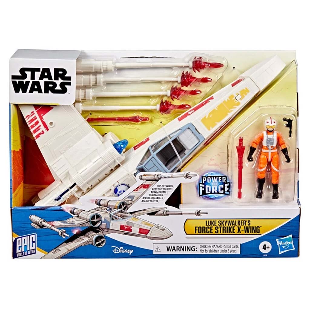 Star Wars: Epic World of Action Luke Skywalker erőcsapás X-szárnyúja - Hasbro