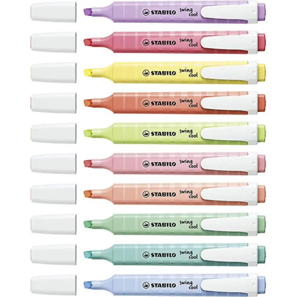 Stabilo: Swing Cool pasztell szövegkiemelő 8db-os csomag kép 2