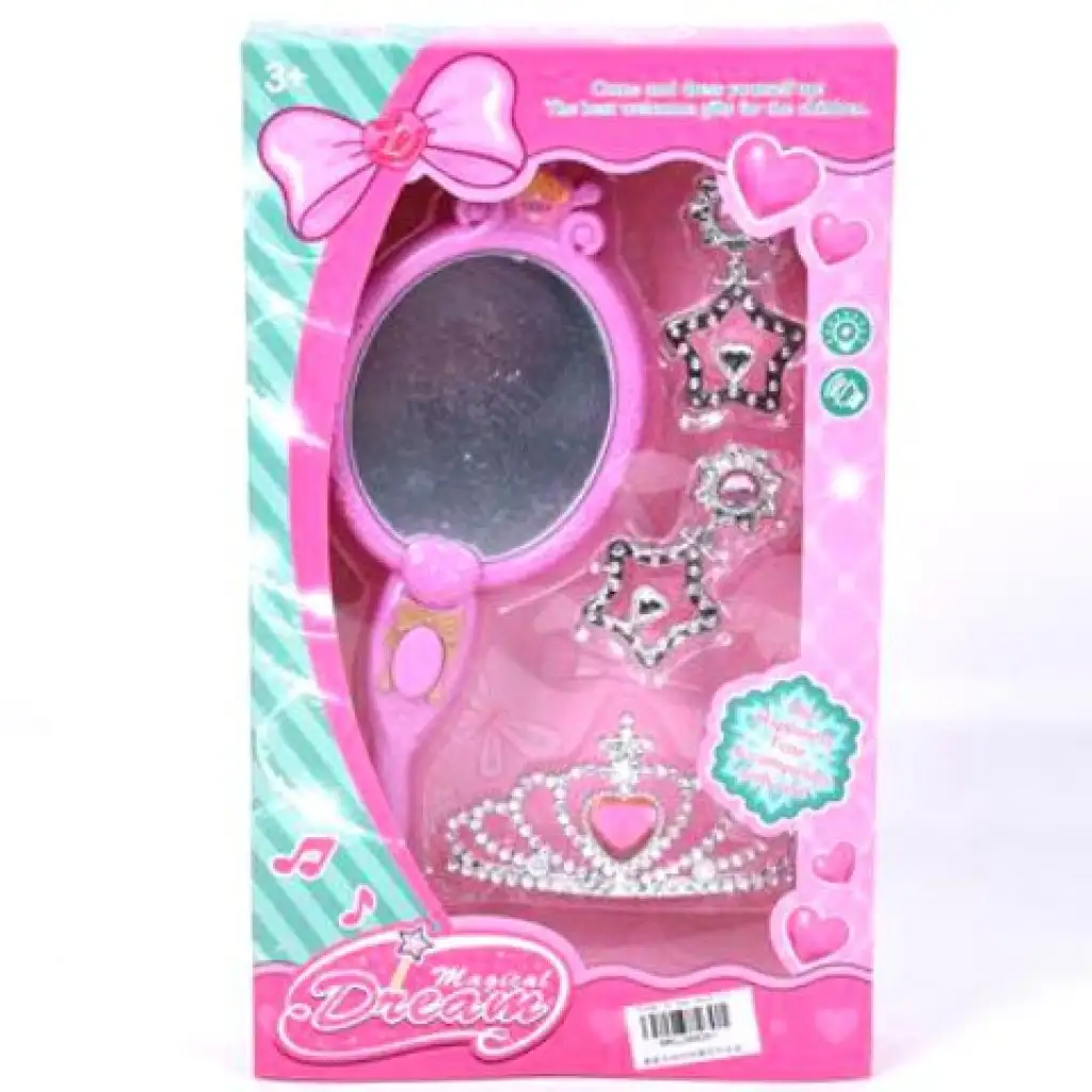 Szépség szett zenélő tükörrel, nyaklánccal és fülbevalókkal