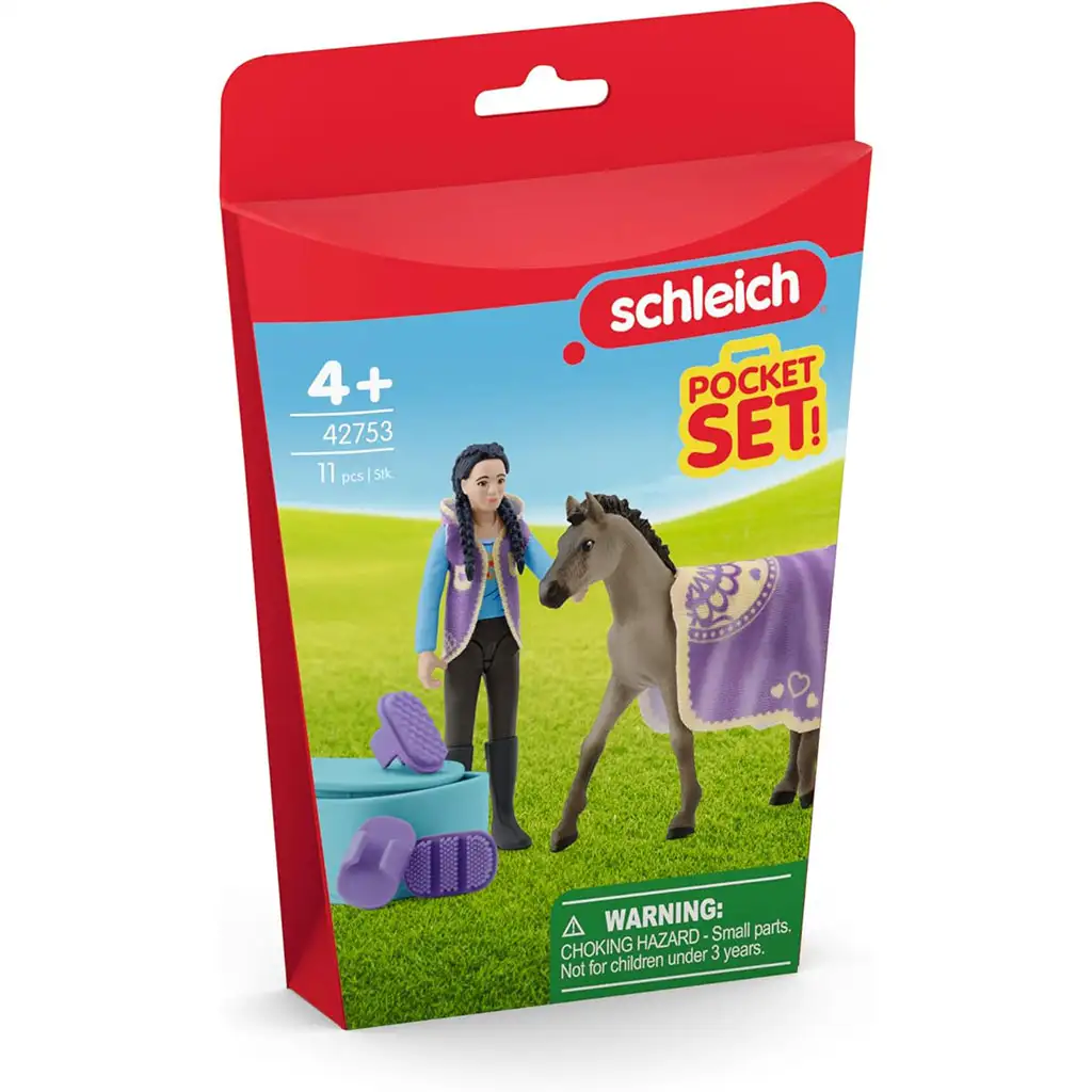 Schleich: Horse Club - Szépségszett Kimmel játékszett (42753)