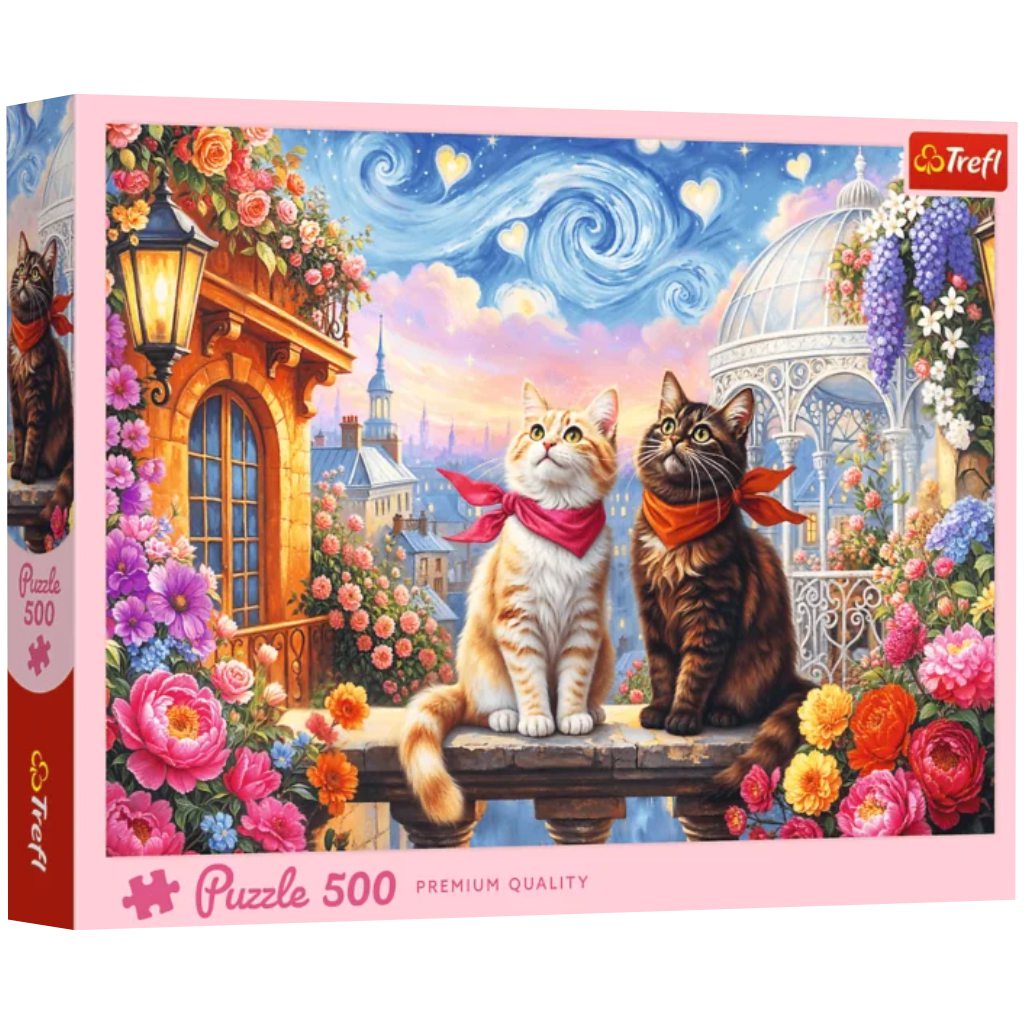 Szerelmes cicák Premium Quality 500 db-os puzzle – Trefl