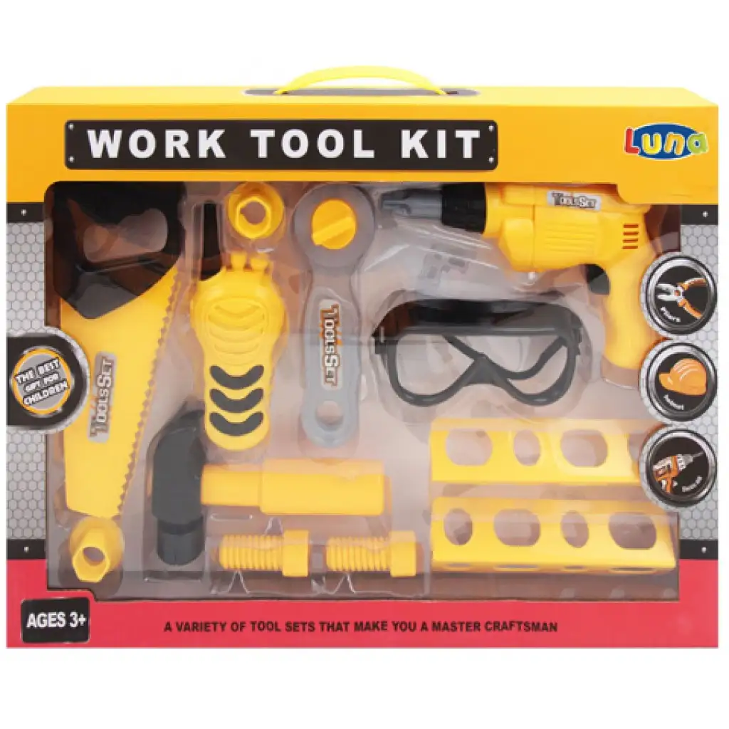 Nagy szerszám készlet fúróval 12db-os