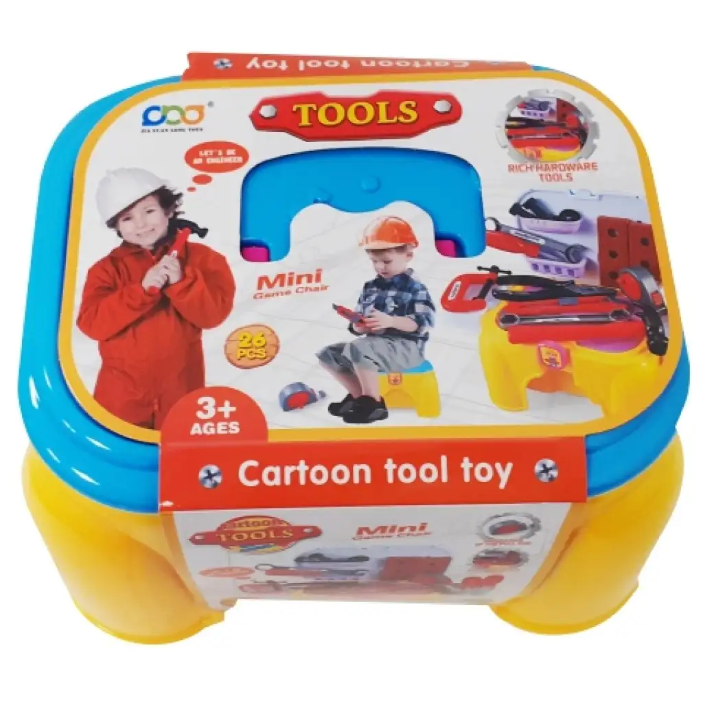 27db-os szerszám készlet hordozható ülőkében kép 2