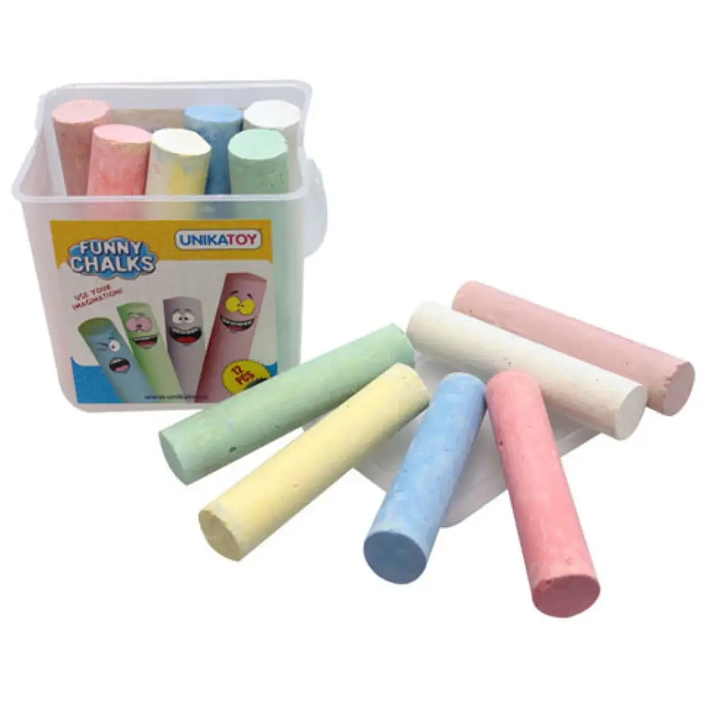 Aszfaltkréta 12db-os szett - Unikatoy