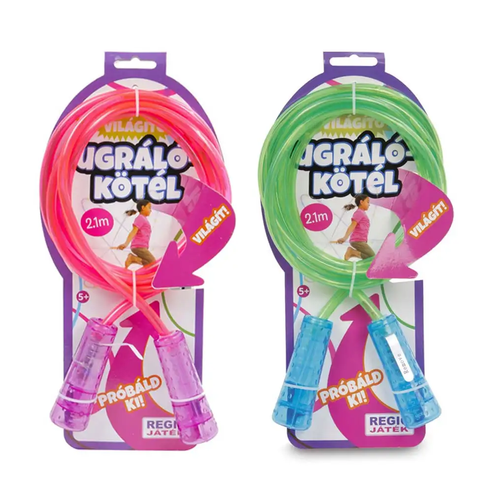 Színváltoztatós világító LED-es ugrálókötél többféle 1db kép 4